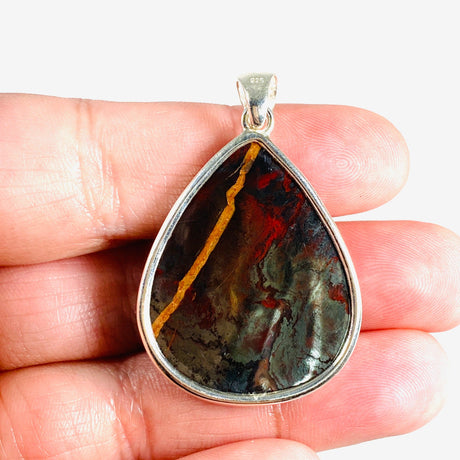 Tiger Iron Teardrop Pendant KPGJ4061 - Nature's Magick