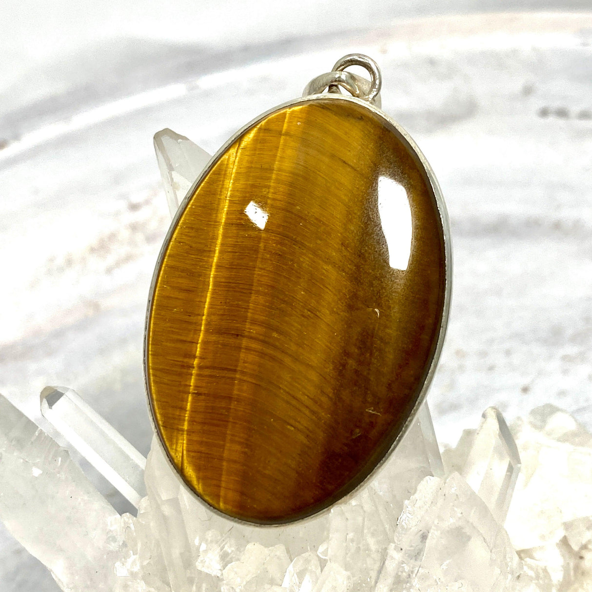 Tiger's Eye Oval Pendant KPGJ2021 - Nature's Magick