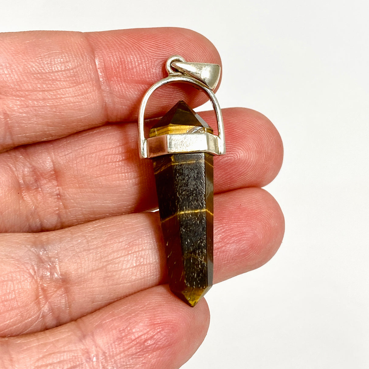 Tiger's Eye Double Point Pendant PPGJ1234