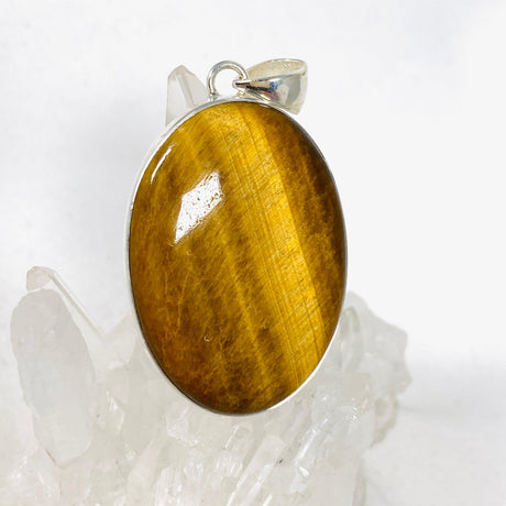 Tigers Eye Oval Pendant KPGJ4207 - Nature's Magick