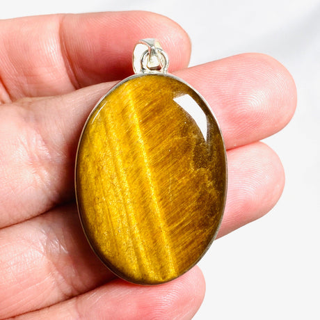 Tigers Eye Oval Pendant KPGJ4207 - Nature's Magick