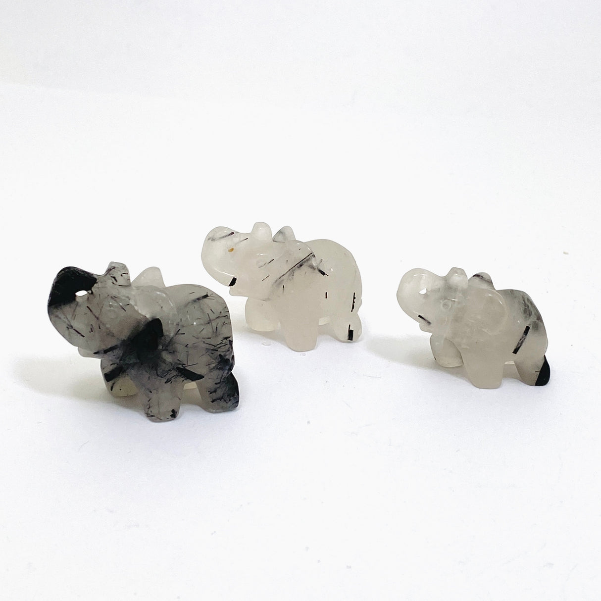 Tourmalinated Quartz Elephant TQE