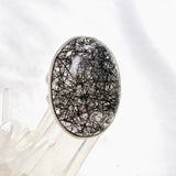 Tourmalinated Quartz Oval Cabochon Ring Size 9.5 PRGJ579