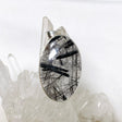 Tourmalinated Quartz Oval Pendant in a Hammered Setting KPGJ4394 - Nature's Magick