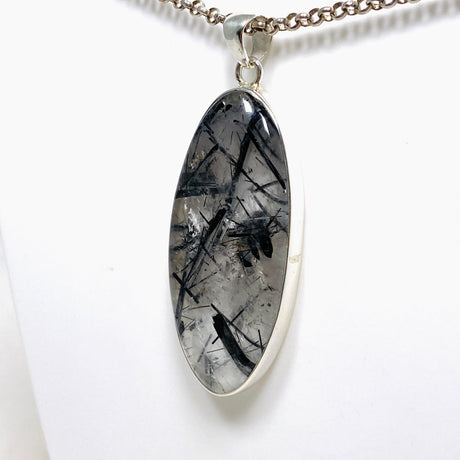 Tourmalinated Quartz Oval Pendant KPGJ4391 - Nature's Magick