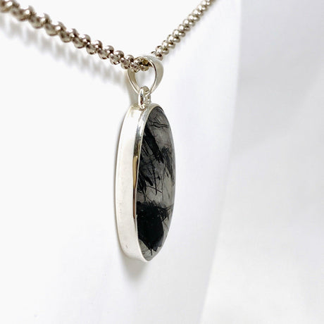 Tourmalinated Quartz Oval Pendant KPGJ4393 - Nature's Magick