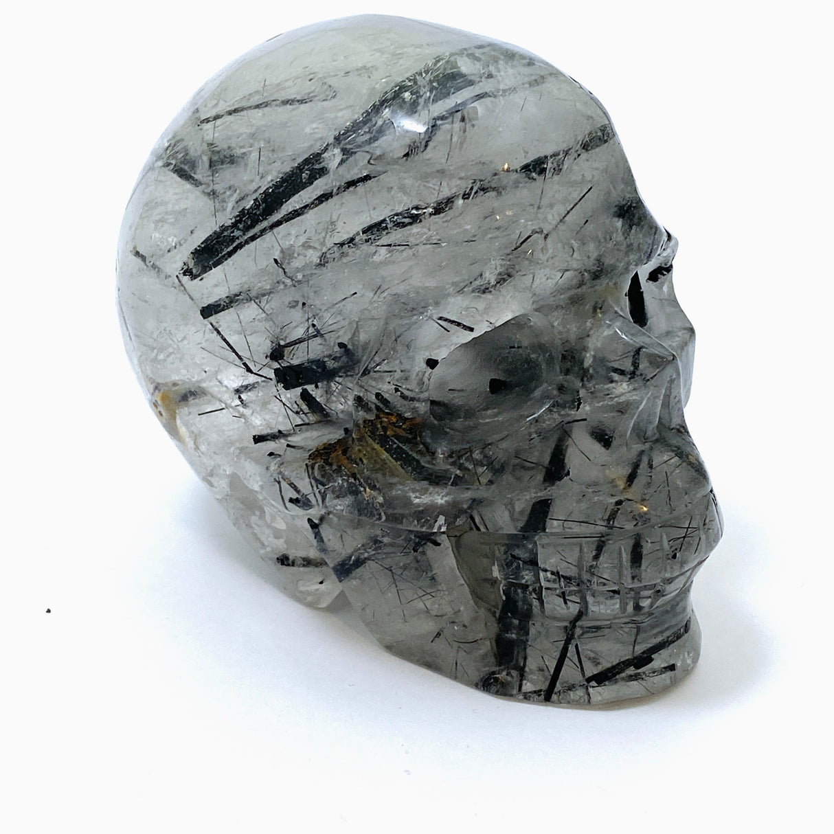 Tourmalinated Quartz Skull TQSK-01