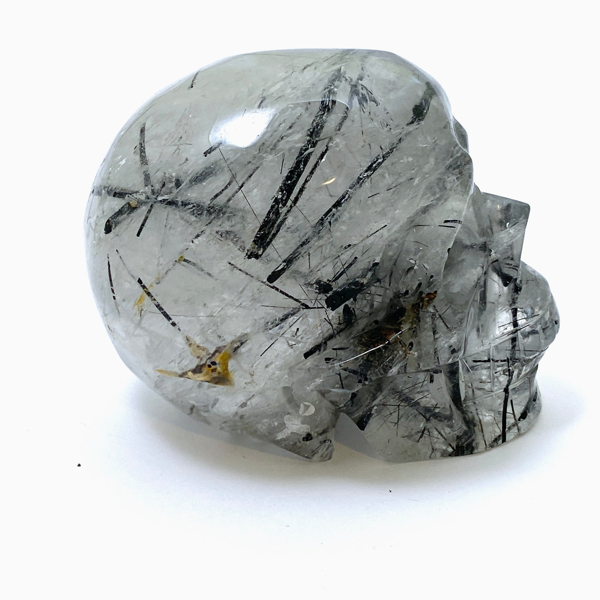 Tourmalinated Quartz Skull TQSK-01