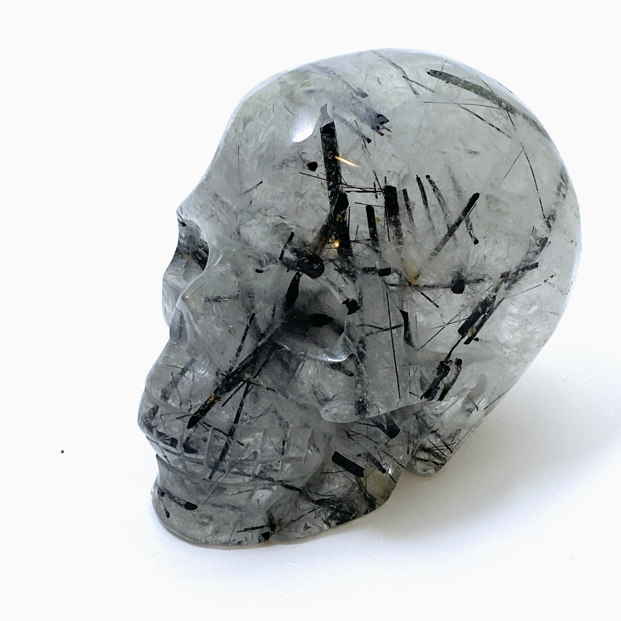 Tourmalinated Quartz Skull TQSK-01