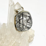 Tourmalinated Quartz Square Cabochon Pendant PPGJ1227