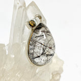 Tourmalinated Quartz Teardrop Cabochon Pendant PPGJ1226