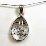 Tourmalinated Quartz Teardrop Cabochon Pendant PPGJ1226
