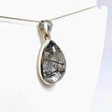 Tourmalinated Quartz Teardrop Cabochon Pendant PPGJ1226