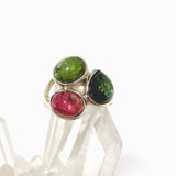 Tourmaline Cabochon Multi-stone Ring Size 6.5 PRGJ547