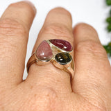 Tourmaline Cabochon Multi-stone Ring Size 9 PRGJ548