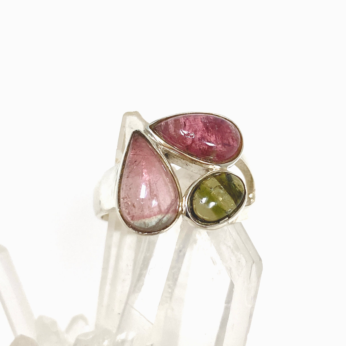 Tourmaline Cabochon Multi-stone Ring Size 9 PRGJ548