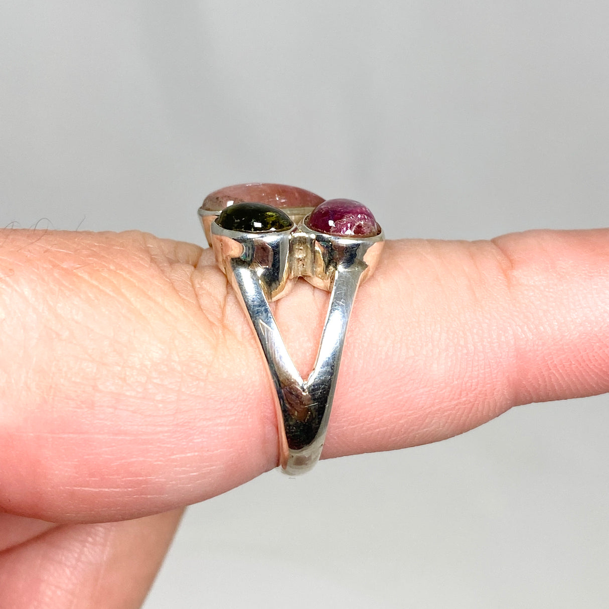 Tourmaline Cabochon Multi-stone Ring Size 9 PRGJ548