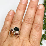 Tourmaline Faceted Multi-stone Ring Size 7 PRGJ545