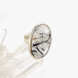 Tourmaline in Quartz oval ring s.7 KRGJ2847 - Nature's Magick