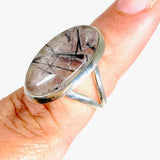 Tourmaline in Quartz oval ring s.7 KRGJ2847 - Nature's Magick