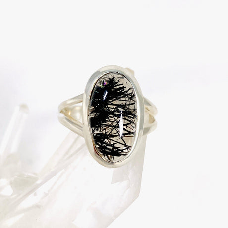 Tourmaline in Quartz oval ring s.7 KRGJ2848 - Nature's Magick