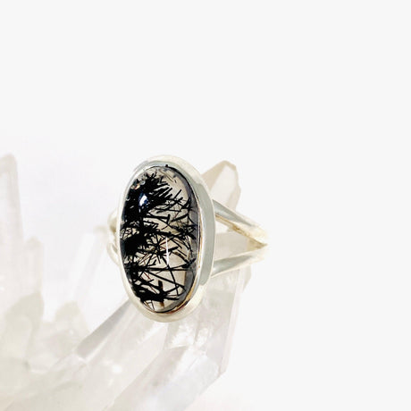 Tourmaline in Quartz oval ring s.7 KRGJ2848 - Nature's Magick