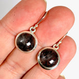 Tourmaline in Quartz round earrings KEGJ1316 - Nature's Magick