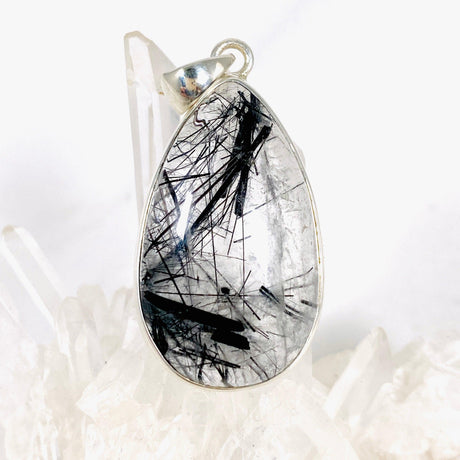 Tourmaline in Quartz teardrop pendant KPGJ3660 - Nature's Magick