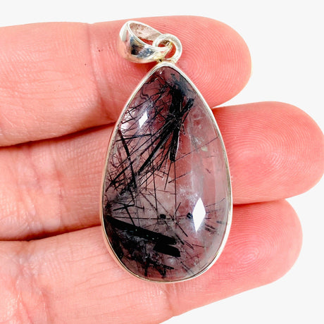 Tourmaline in Quartz teardrop pendant KPGJ3660 - Nature's Magick