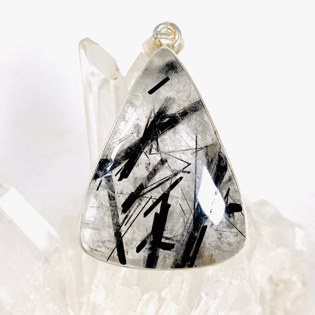 Tourmaline in Quartz triangular pendant KPGJ3670 - Nature's Magick