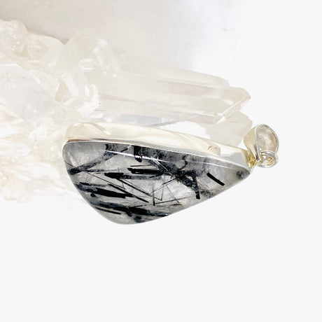 Tourmaline in Quartz triangular pendant KPGJ3670 - Nature's Magick