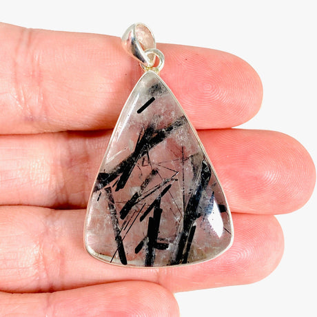 Tourmaline in Quartz triangular pendant KPGJ3670 - Nature's Magick