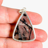 Tourmaline in Quartz triangular pendant KPGJ3670 - Nature's Magick