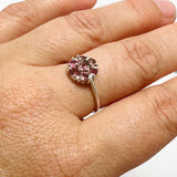 Pink Tourmaline Faceted Flower Ring PRGJ540