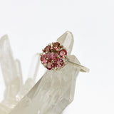 Pink Tourmaline Faceted Flower Ring PRGJ540