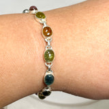 Tourmaline Oval Cabochon Bracelet HBGJ-01