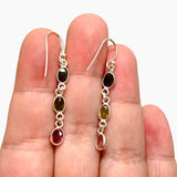 Tourmaline Oval Cabochon Multi-stone Earrings PEGJ248