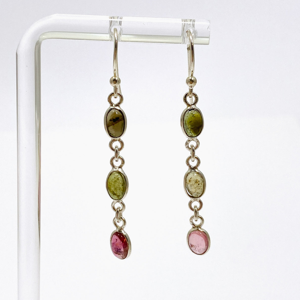 Tourmaline Oval Cabochon Multi-stone Earrings PEGJ248