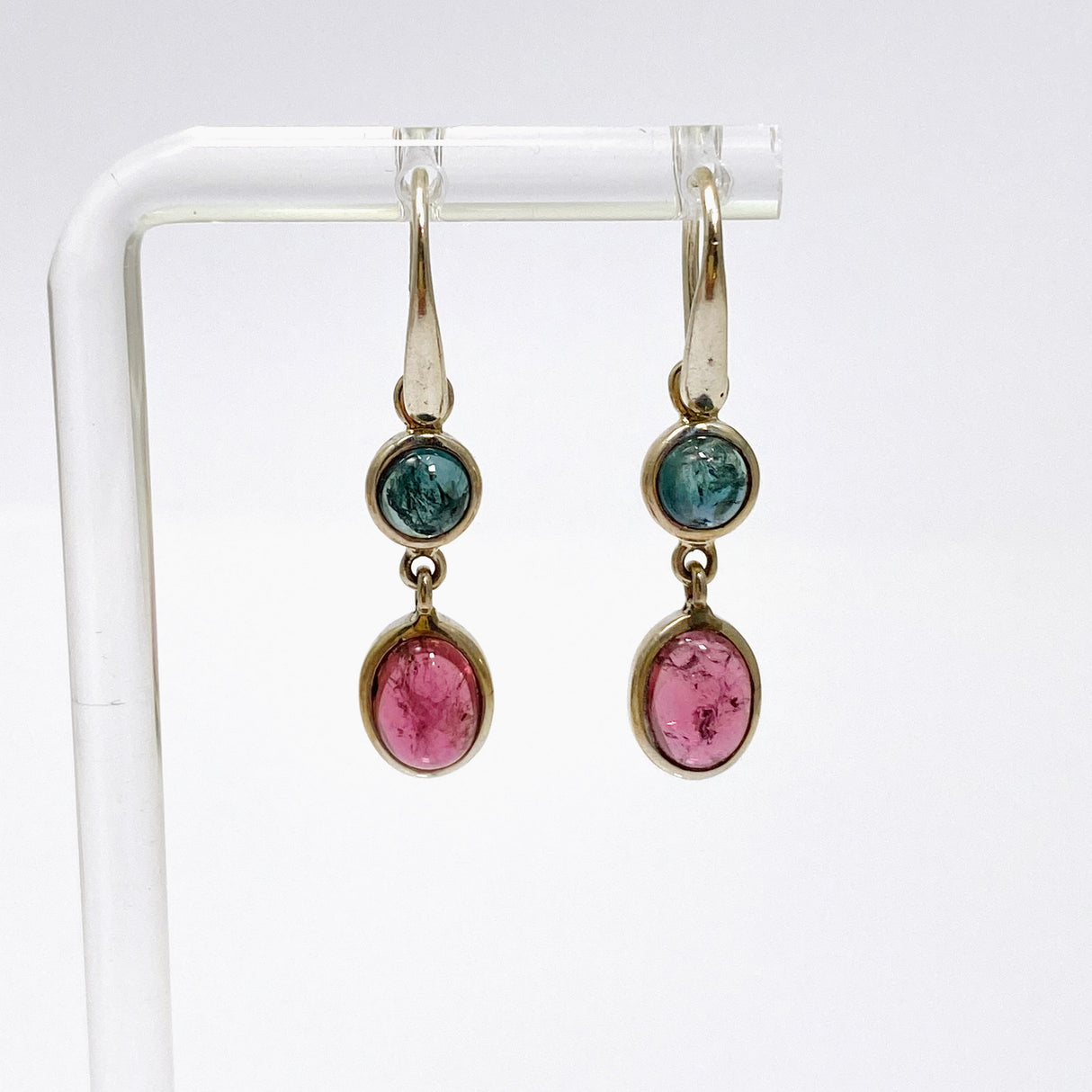 Tourmaline Oval Cabochon Multi-stone Earrings PEGJ250