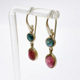 Tourmaline Oval Cabochon Multi-stone Earrings PEGJ250