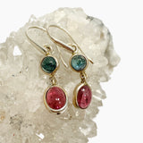 Tourmaline Oval Cabochon Multi-stone Earrings PEGJ250