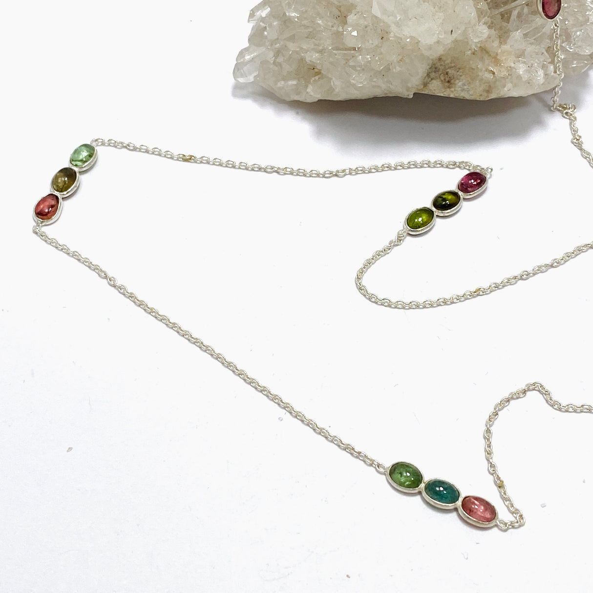 Tourmaline Oval Cabochon Necklace PNGJ001