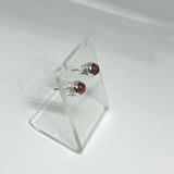 Tourmaline Round Cabochon Bezel Set Stud Earrings 4.5mm PSE026