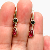 Tourmaline Teardrop Cabochon Multi-stone Earrings PEGJ252