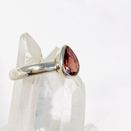 Tourmaline Teardrop Faceted Ring Size 8.5 PPGJ311 - Nature's Magick