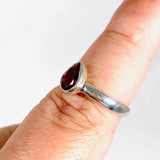 Tourmaline Teardrop Faceted Ring Size 8.5 PPGJ311 - Nature's Magick