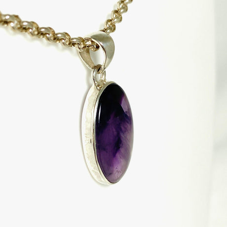 Trapiche Amethyst oval pendant KPGJ3951 - Nature's Magick