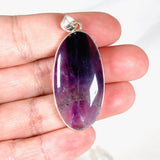 Trapiche Amethyst with inclusions oval pendant KPGJ3958 - Nature's Magick