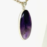 Trapiche Amethyst with inclusions oval pendant KPGJ3958 - Nature's Magick