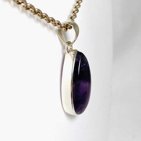 Trapiche Amethyst with inclusions teardrop pendant KPGJ3940 - Nature's Magick